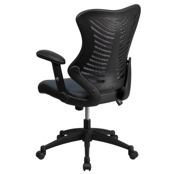 High Back Designer Gray Mesh Executive Swivel Ergonomic Office Chair With Adjustable Arms By Flash Furniture Hot on Sale - Image 3