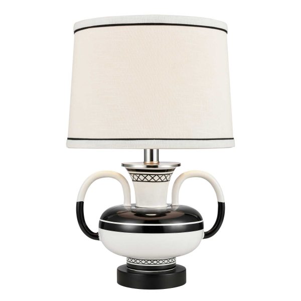 Luxor Gardens 18   High 1-Light Table Lamp - White By ELK Online