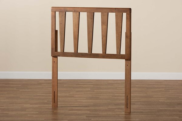 Baxton Studio Duncan Modern and Contemporary Ash Walnut Finished Wood Twin Size Headboard Fashion - Image 3