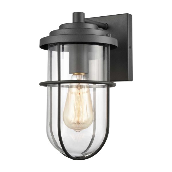 Coastal Farm 13   High 1-Light Outdoor Sconce - Charcoal By ELK Sale