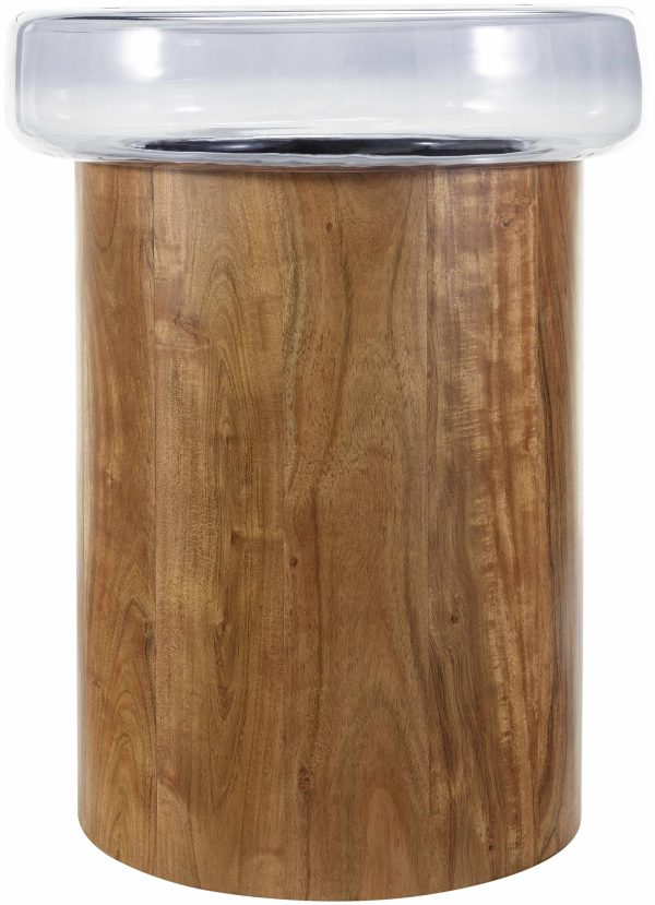 Trypillia Acacia Glass End Table Sale - Image 2